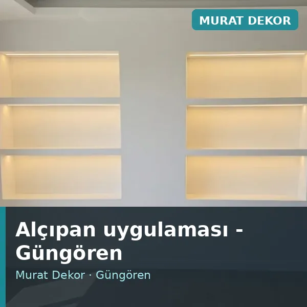 Alçıpan uygulama örneği, Güngören bölgesi Alçıpan uygulama örneği, Güngören bölgesi