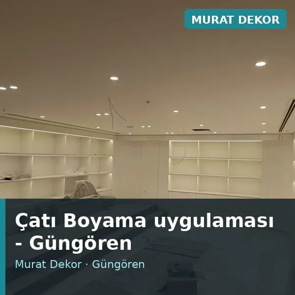 Çatı Boyama uygulama örneği, Güngören bölgesi