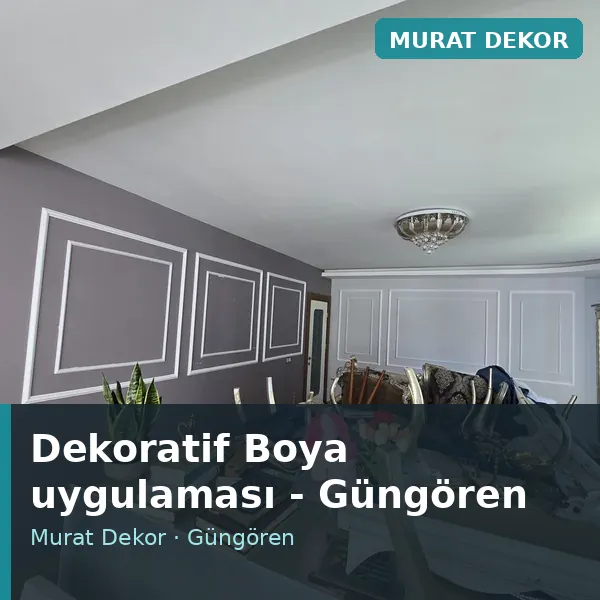 Dekoratif Boya uygulama örneği, Güngören bölgesi