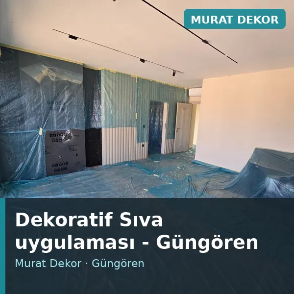 Dekoratif Sıva uygulama örneği, Güngören bölgesi Dekoratif Sıva uygulama örneği, Güngören bölgesi