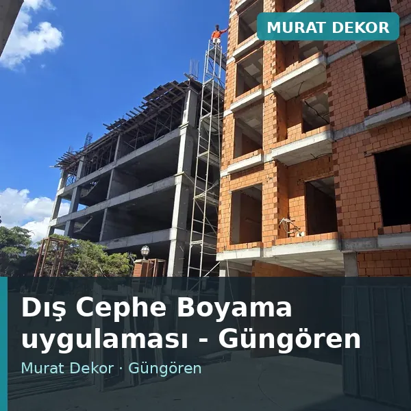 Dış Cephe Boyama uygulama örneği, Güngören bölgesi