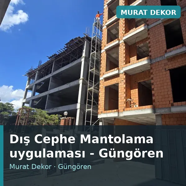 Dış Cephe Mantolama uygulama örneği, Güngören bölgesi