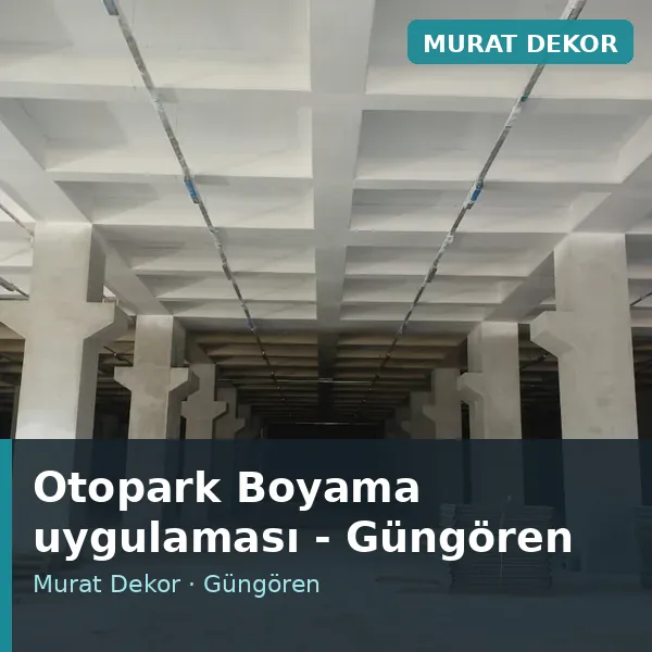 Otopark Boyama uygulama örneği, Güngören bölgesi