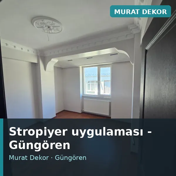 Stropiyer uygulama örneği, Güngören bölgesi Stropiyer uygulama örneği, Güngören bölgesi