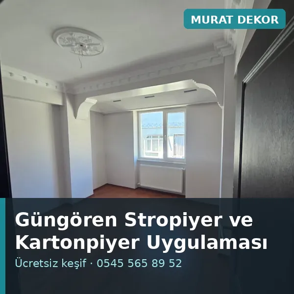 Güngören stropiyer ve kartonpiyer uygulaması - Murat Dekor Güngören stropiyer ve kartonpiyer uygulaması - Murat Dekor