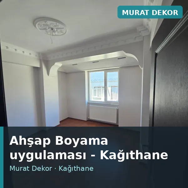 Ahşap Boyama uygulama örneği, Kağıthane bölgesi