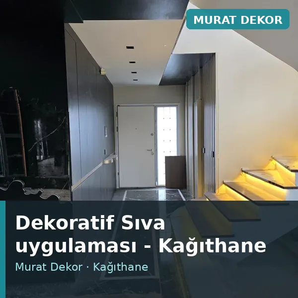 Dekoratif Sıva uygulama örneği, Kağıthane bölgesi Dekoratif Sıva uygulama örneği, Kağıthane bölgesi