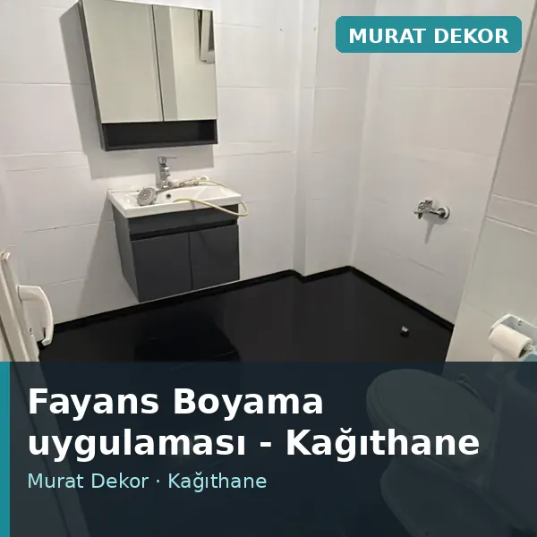 Fayans Boyama uygulama örneği, Kağıthane bölgesi Fayans Boyama uygulama örneği, Kağıthane bölgesi