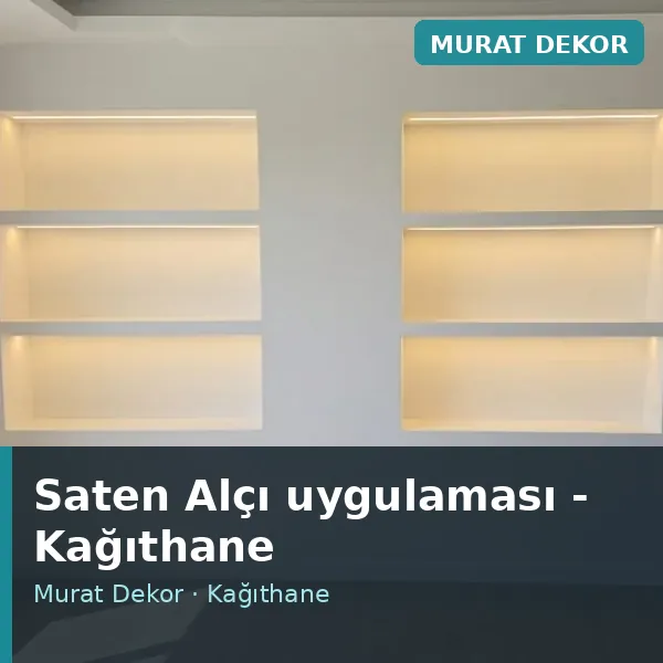 Saten Alçı uygulama örneği, Kağıthane bölgesi Saten Alçı uygulama örneği, Kağıthane bölgesi