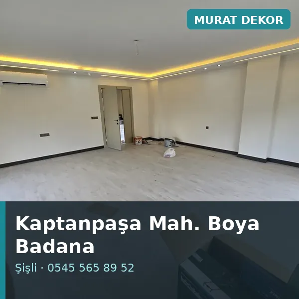 Kaptanpaşa Mahallesi (Şişli) boya badana ve tadilat - Murat Dekor Kaptanpaşa Mahallesi (Şişli) boya badana ve tadilat - Murat Dekor