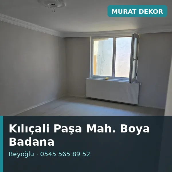 Kılıçali Paşa Mahallesi (Beyoğlu) boya badana ve tadilat - Murat Dekor Kılıçali Paşa Mahallesi (Beyoğlu) boya badana ve tadilat - Murat Dekor