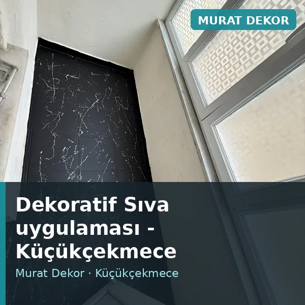 Dekoratif Sıva uygulama örneği, Küçükçekmece bölgesi Dekoratif Sıva uygulama örneği, Küçükçekmece bölgesi