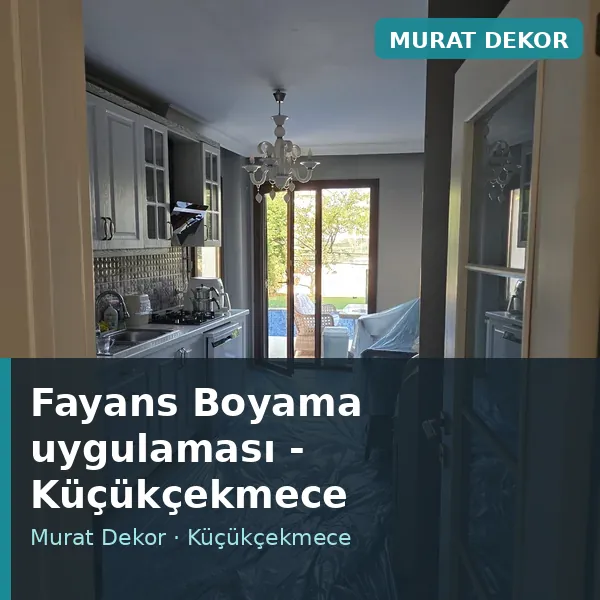 Fayans Boyama uygulama örneği, Küçükçekmece bölgesi Fayans Boyama uygulama örneği, Küçükçekmece bölgesi