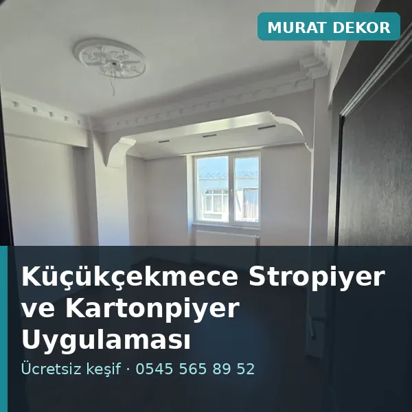 Küçükçekmece stropiyer ve kartonpiyer uygulaması - Murat Dekor Küçükçekmece stropiyer ve kartonpiyer uygulaması - Murat Dekor