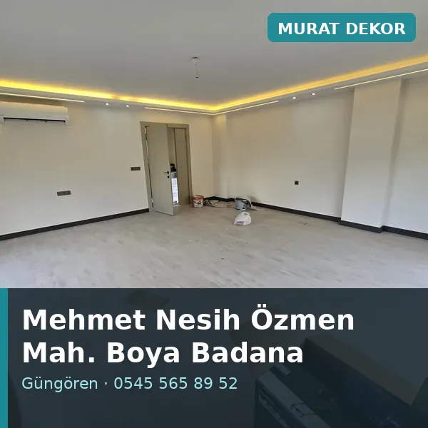 Mehmet Nesih Özmen Mahallesi (Güngören) boya badana ve tadilat - Murat Dekor Mehmet Nesih Özmen Mahallesi (Güngören) boya badana ve tadilat - Murat Dekor