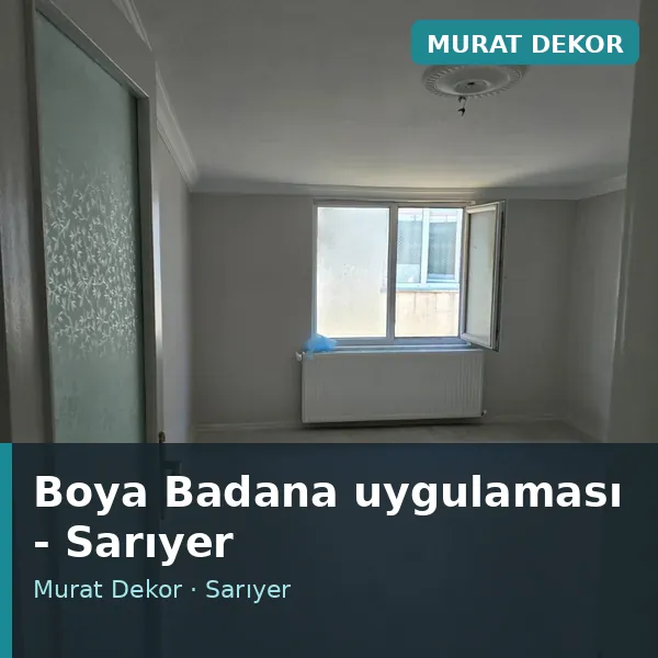 Boya Badana uygulama örneği, Sarıyer bölgesi