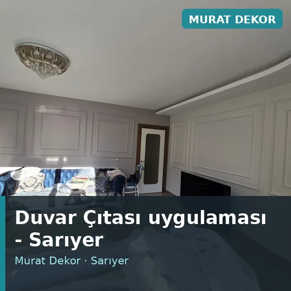 Duvar Çıtası uygulama örneği, Sarıyer bölgesi Duvar Çıtası uygulama örneği, Sarıyer bölgesi