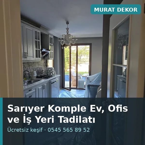 Sarıyer komple ev, ofis ve i̇ş yeri tadilatı - Murat Dekor Sarıyer komple ev, ofis ve i̇ş yeri tadilatı - Murat Dekor