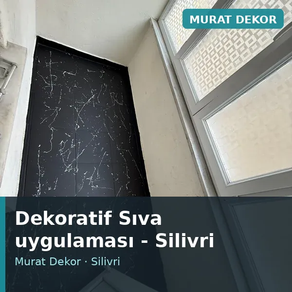 Dekoratif Sıva uygulama örneği, Silivri bölgesi Dekoratif Sıva uygulama örneği, Silivri bölgesi