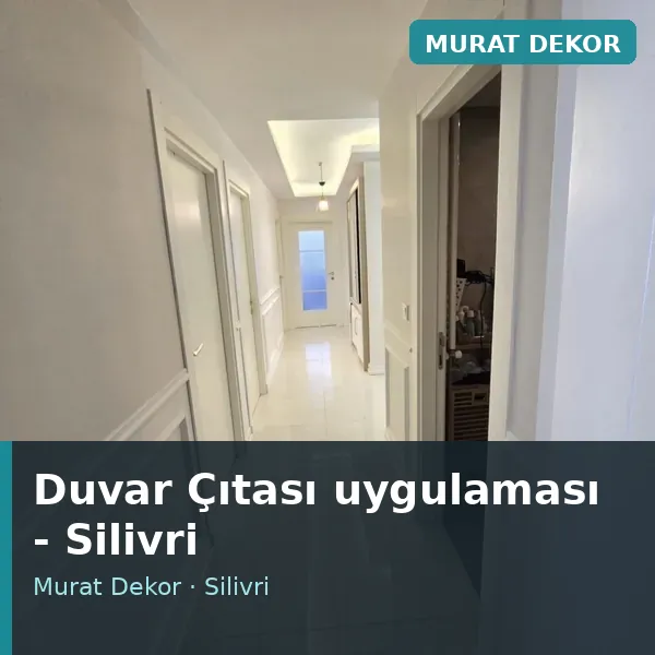 Duvar Çıtası uygulama örneği, Silivri bölgesi Duvar Çıtası uygulama örneği, Silivri bölgesi