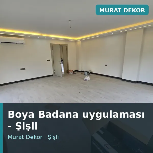 Boya Badana uygulama örneği, Şişli bölgesi