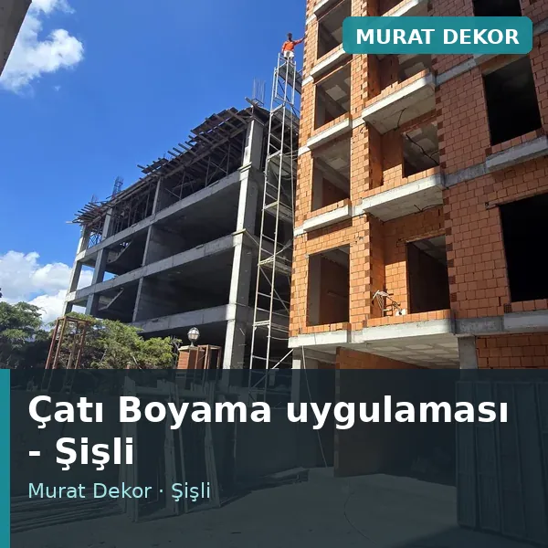 Çatı Boyama uygulama örneği, Şişli bölgesi