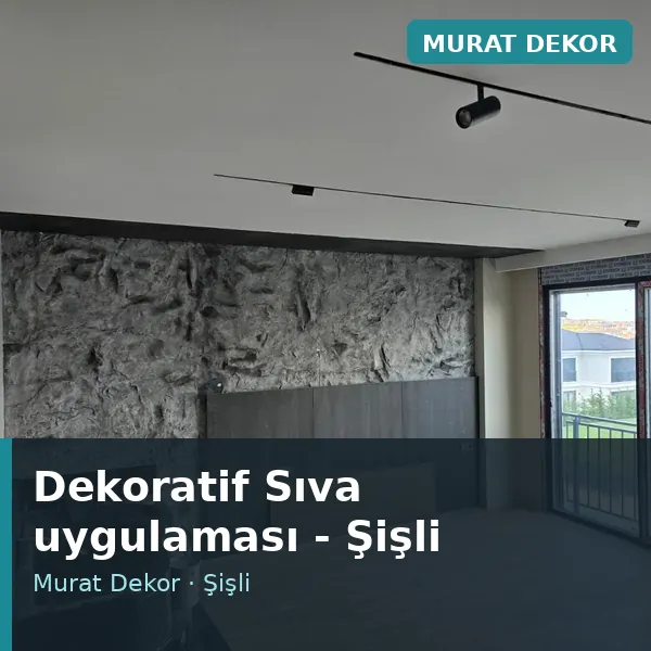 Dekoratif Sıva uygulama örneği, Şişli bölgesi Dekoratif Sıva uygulama örneği, Şişli bölgesi