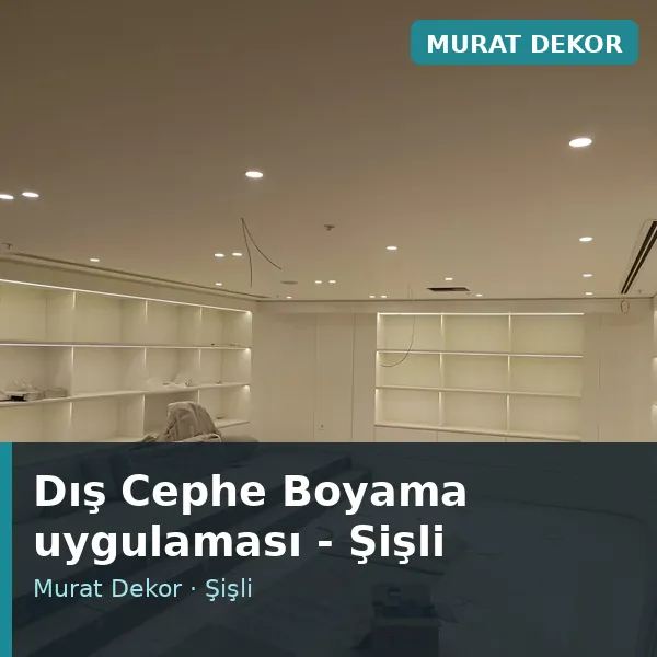 Dış Cephe Boyama uygulama örneği, Şişli bölgesi