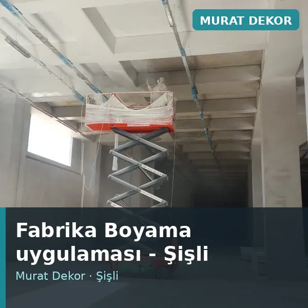 Fabrika Boyama uygulama örneği, Şişli bölgesi