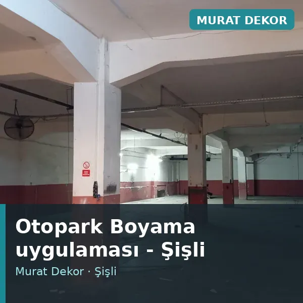 Otopark Boyama uygulama örneği, Şişli bölgesi