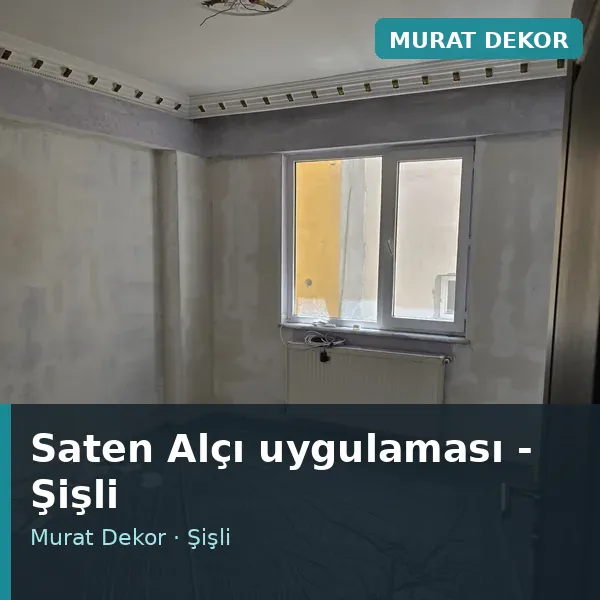 Saten Alçı uygulama örneği, Şişli bölgesi