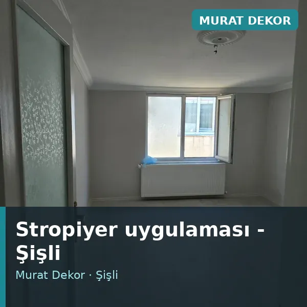 Stropiyer uygulama örneği, Şişli bölgesi Stropiyer uygulama örneği, Şişli bölgesi