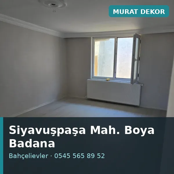 Siyavuşpaşa Mahallesi (Bahçelievler) boya badana ve tadilat - Murat Dekor Siyavuşpaşa Mahallesi (Bahçelievler) boya badana ve tadilat - Murat Dekor