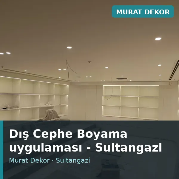 Dış Cephe Boyama uygulama örneği, Sultangazi bölgesi
