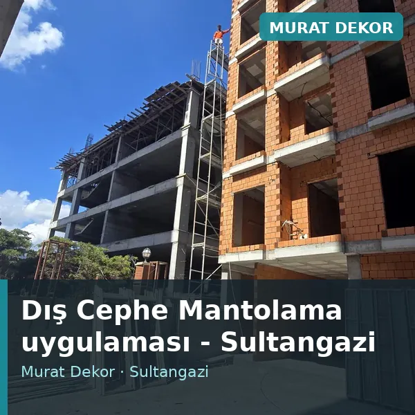 Dış Cephe Mantolama uygulama örneği, Sultangazi bölgesi