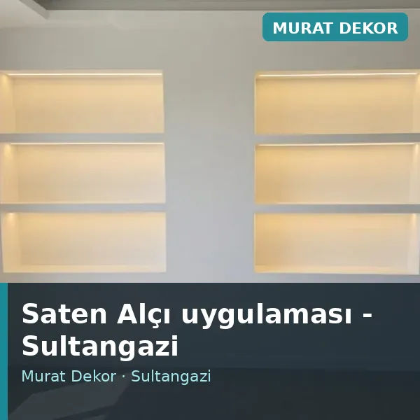 Saten Alçı uygulama örneği, Sultangazi bölgesi Saten Alçı uygulama örneği, Sultangazi bölgesi