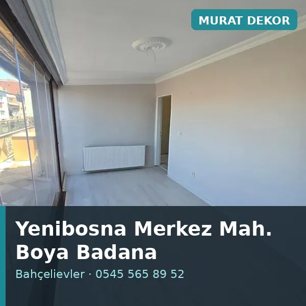 Yenibosna Merkez Mahallesi (Bahçelievler) boya badana ve tadilat - Murat Dekor Yenibosna Merkez Mahallesi (Bahçelievler) boya badana ve tadilat - Murat Dekor