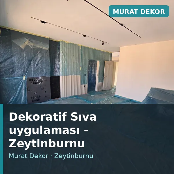 Dekoratif Sıva uygulama örneği, Zeytinburnu bölgesi
