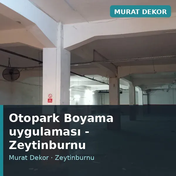 Otopark Boyama uygulama örneği, Zeytinburnu bölgesi