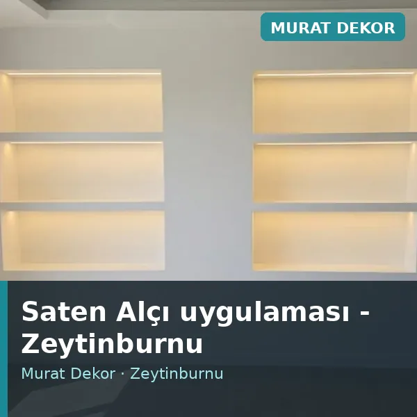Saten Alçı uygulama örneği, Zeytinburnu bölgesi Saten Alçı uygulama örneği, Zeytinburnu bölgesi